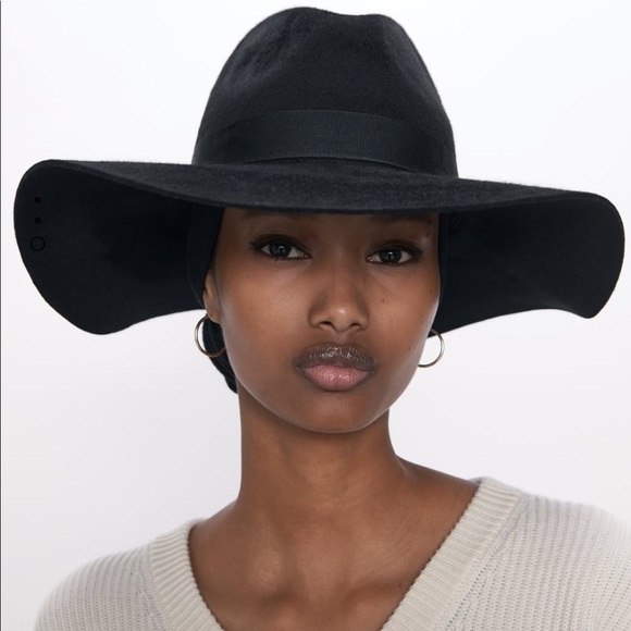 ZARA Wool Wide Brim Hat - Picture 7 of 10